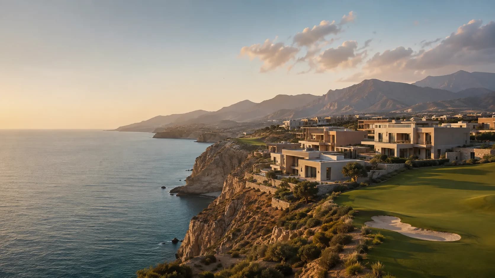 Illustrative view of AIDA’s clifftop coastal setting