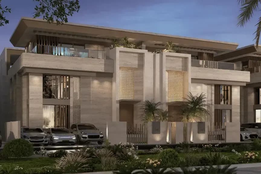 Sarooj Oasis Ahed villa design, official developer rendering