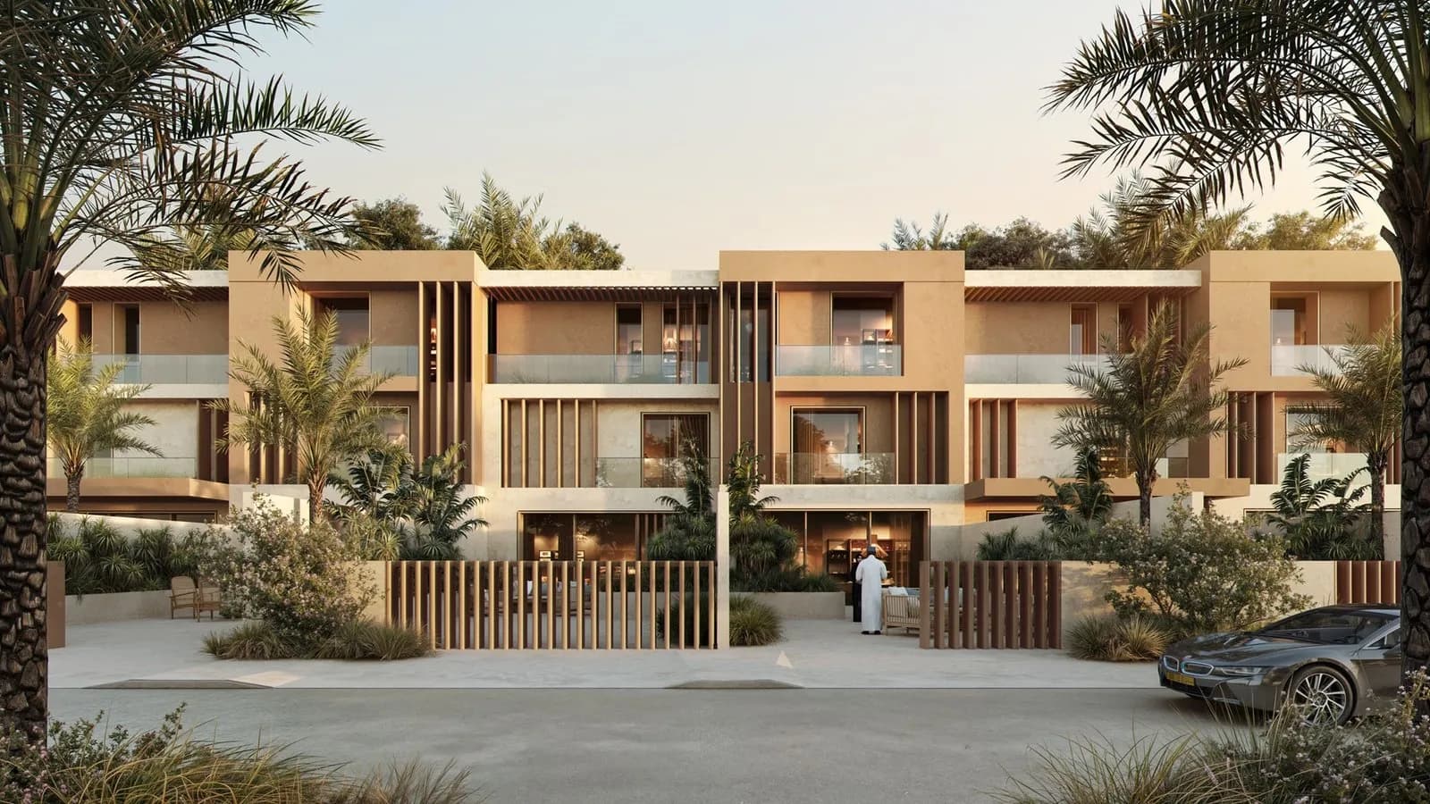 Wadi Zaha townhouses, official developer rendering