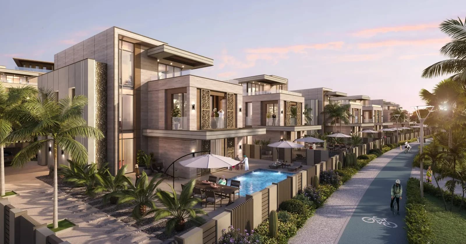 Sarooj Oasis masterplan perspective, official developer rendering
