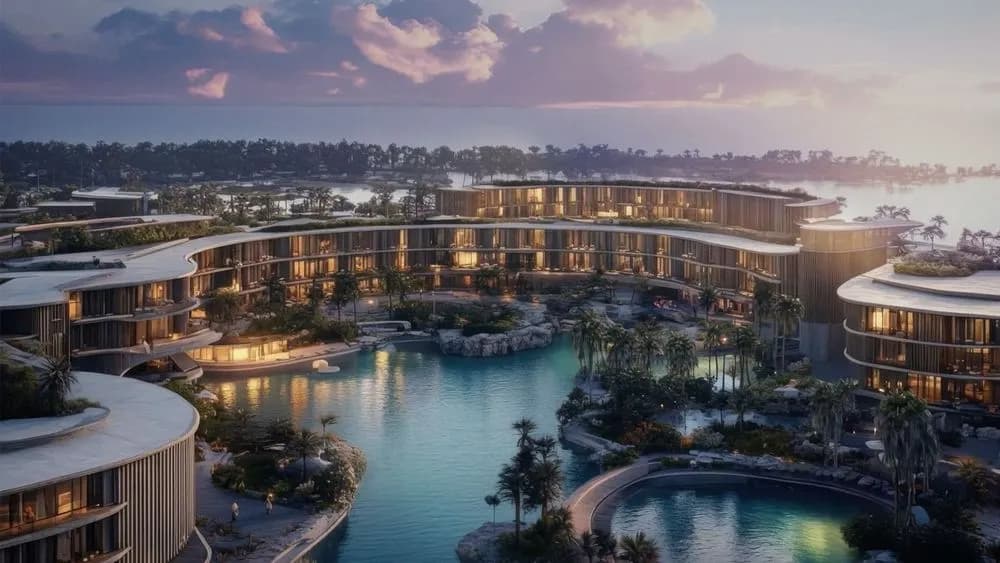 Yamal waterfront masterplan, official developer rendering